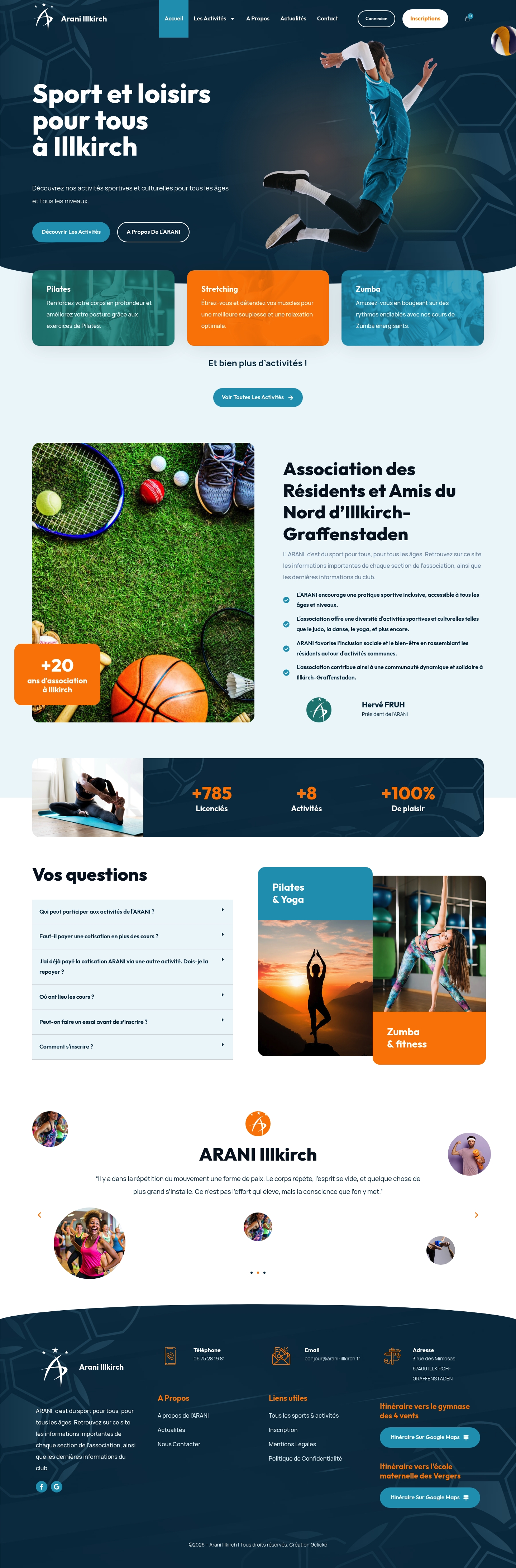 Arani Illkirch — vue desktop