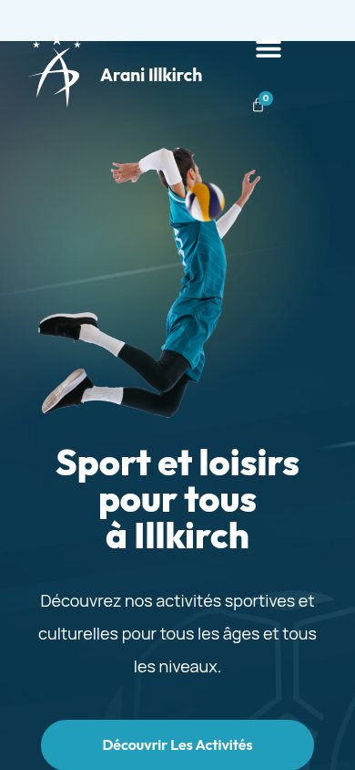 Arani Illkirch — vue mobile