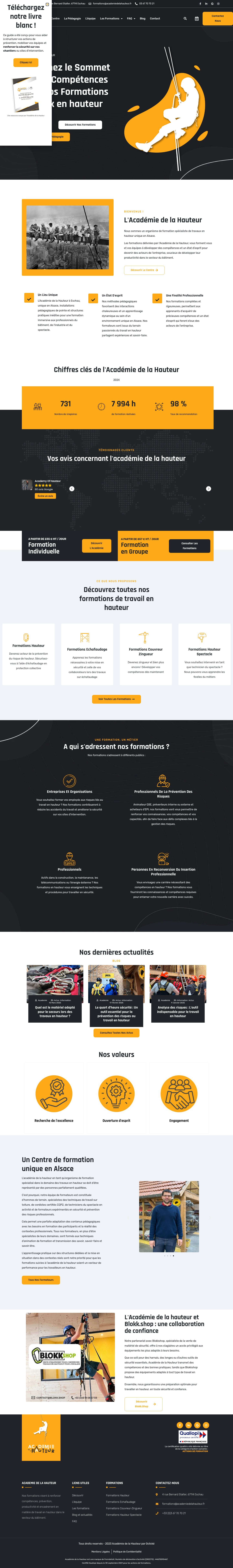 Académie de la Hauteur — vue desktop
