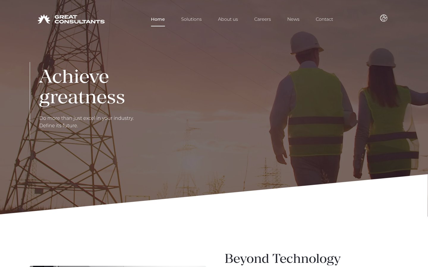Great Consultants — vue desktop