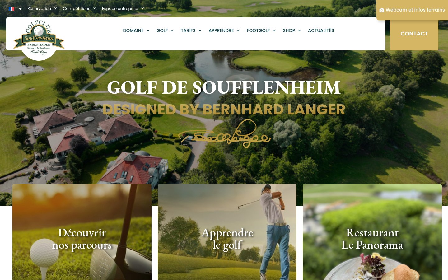 Golf Club Soufflenheim — vue desktop